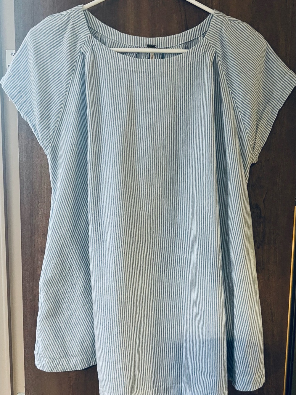 Free People pin stripped top with pockets